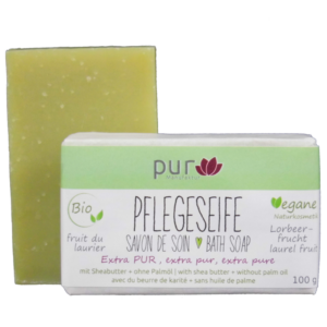 Pflegeseife Olive-Lorbeer extra pur - ohne Duft, 100 g