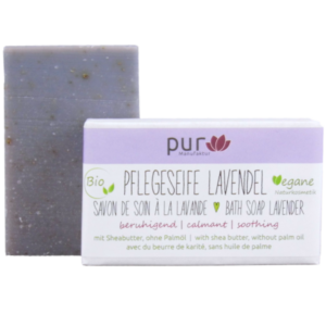 Pflegeseife Lavendel - mit Bio-Sheabutter, 100 g