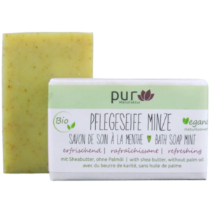 Pflegeseife Minze - mit Bio-Olivenöl, 100 g