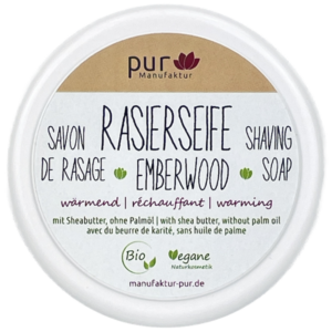 Rasierseife Emberwood - mit Bio-Sheabutter, 85 g
