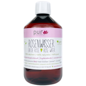 500 ml Rosenwasser bio 100% naturreines Rosen-Hydrolat in PET-Flasche
