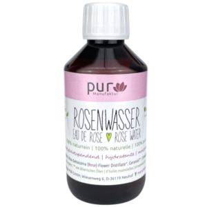 250 ml Rosenwasser bio 100% naturreines Rosen-Hydrolat in PET-Flasche