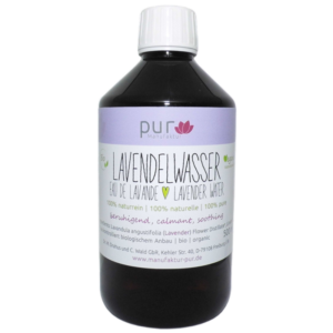 500 ml Lavendelwasser bio 100% naturreines Lavendel-Hydrolat in PET-Flasche