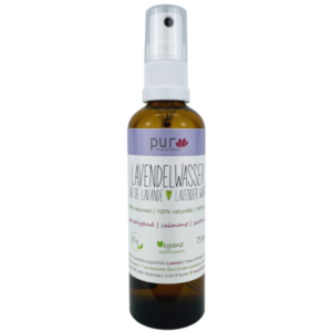 75 ml Lavendelwasser bio 100% naturreines Lavendel-Hydrolat in Glasflasche