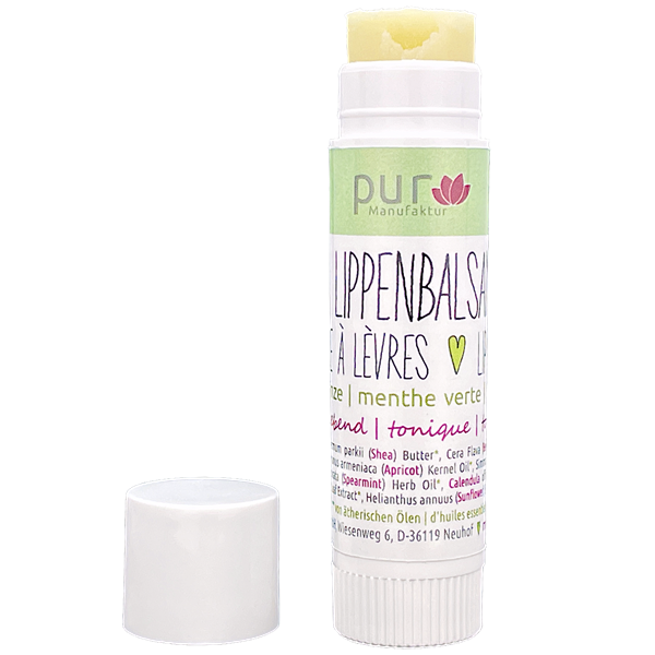Lippenbalsam Grüne Minze bio 6,5 g in Lippenpflege-Stift